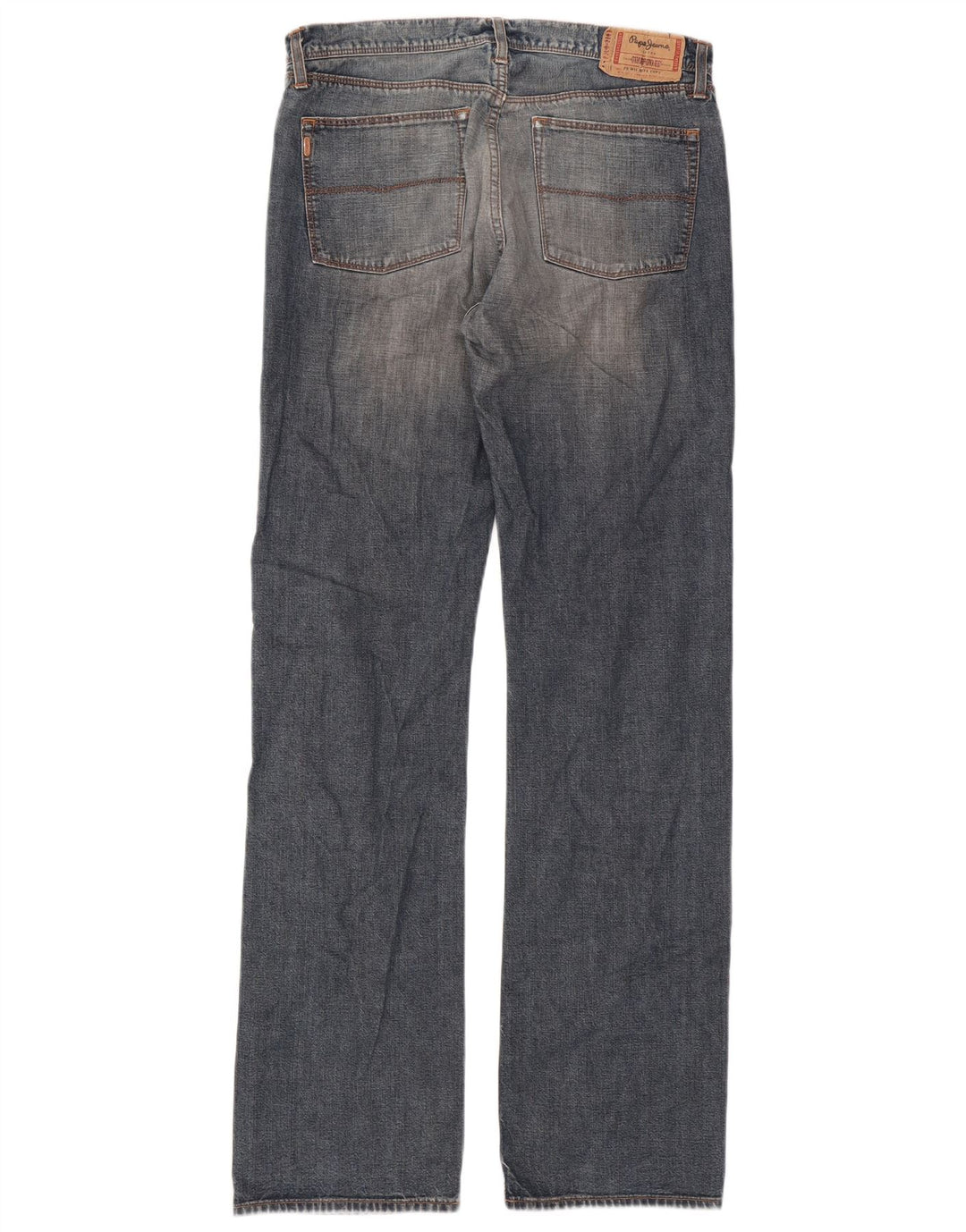 PEPE Jeans Mens Straight Jeans W33 L36 Blue Cotton