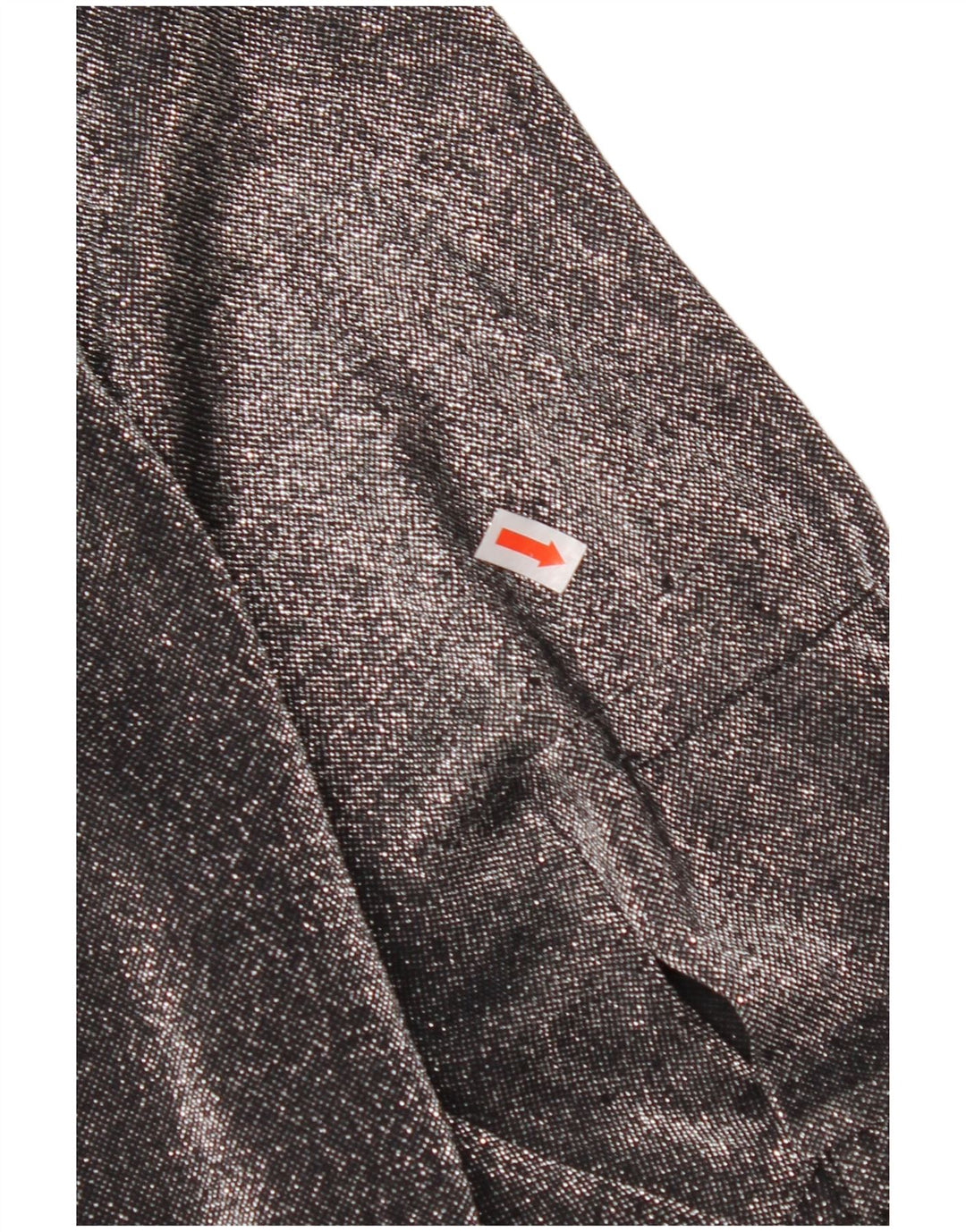 VINTAGE Womens Oversized Shirt Blouse UK 16 Large Black Flecked Polyester