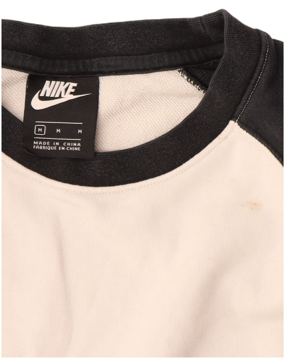 Nike Mens Graphic Sweatshirt Jumper Medium Grey Colourblock Cotton