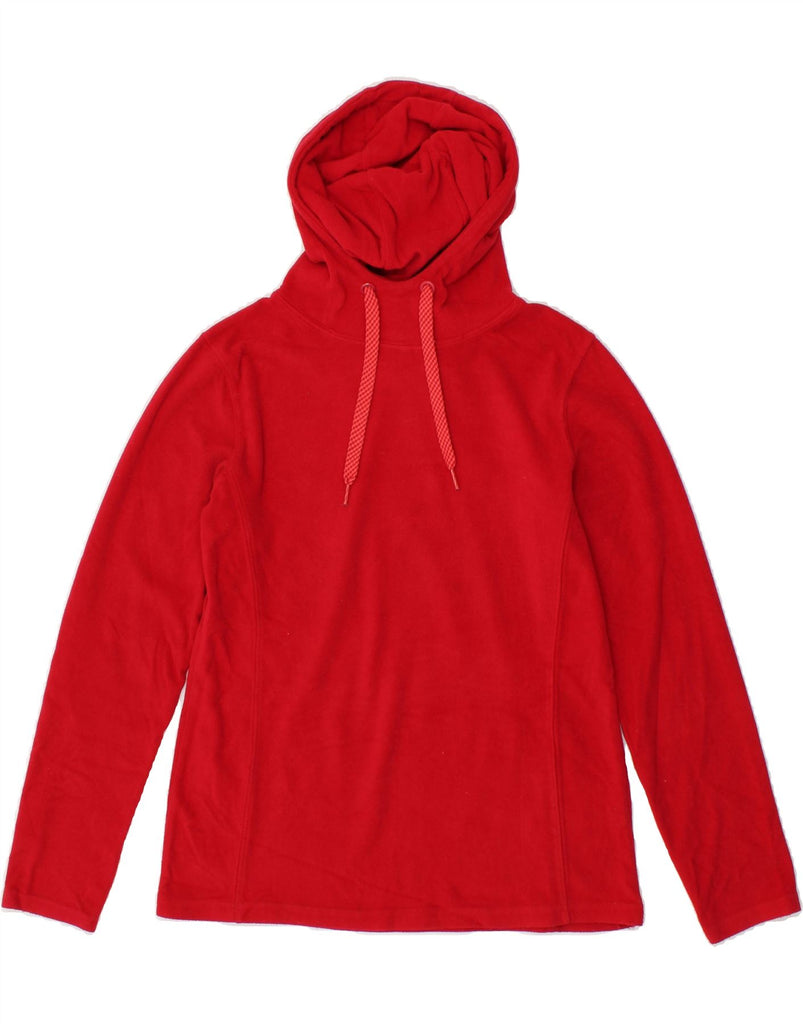 MOUNTAIN WAREHOUSE Womens Hooded Fleece Jumper UK 10 Small Red Polyester | Vintage Mountain Warehouse | Thrift | Second-Hand Mountain Warehouse | Used Clothing | Messina Hembry 