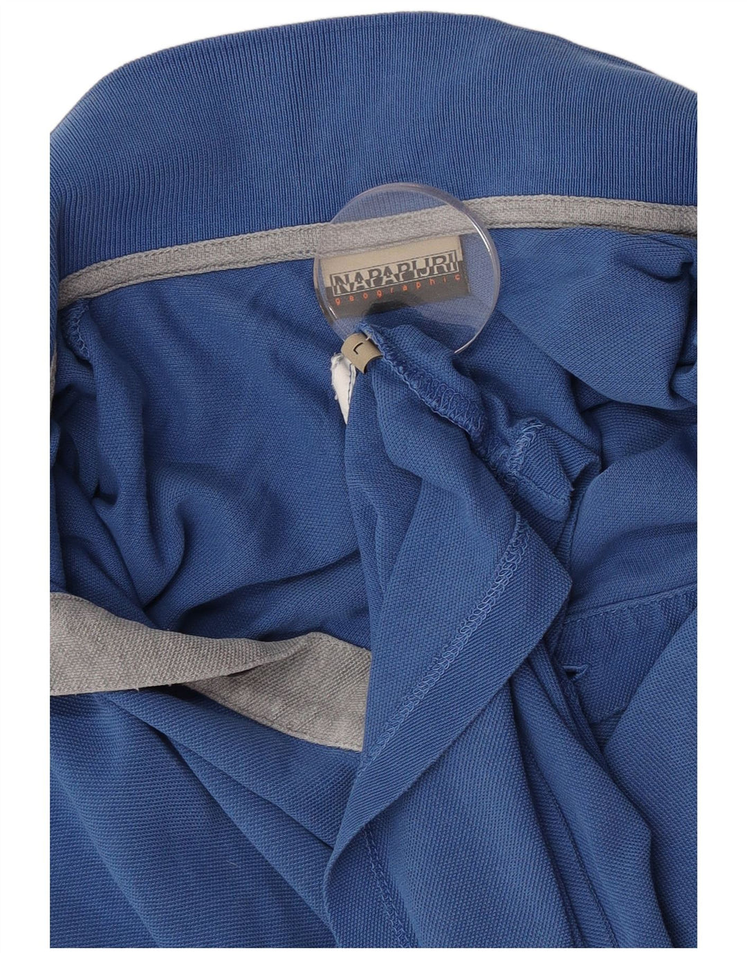 Napapijri Mens Polo Shirt Large Blue