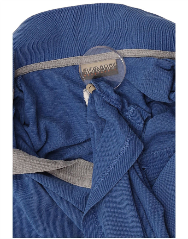 Napapijri Mens Polo Shirt Large Blue