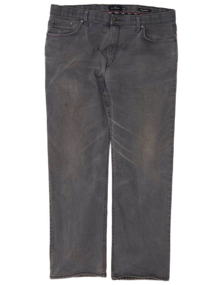 Marks & Spencer Mens Blue Harbour Straight Jeans W38 L31 Grey Cotton