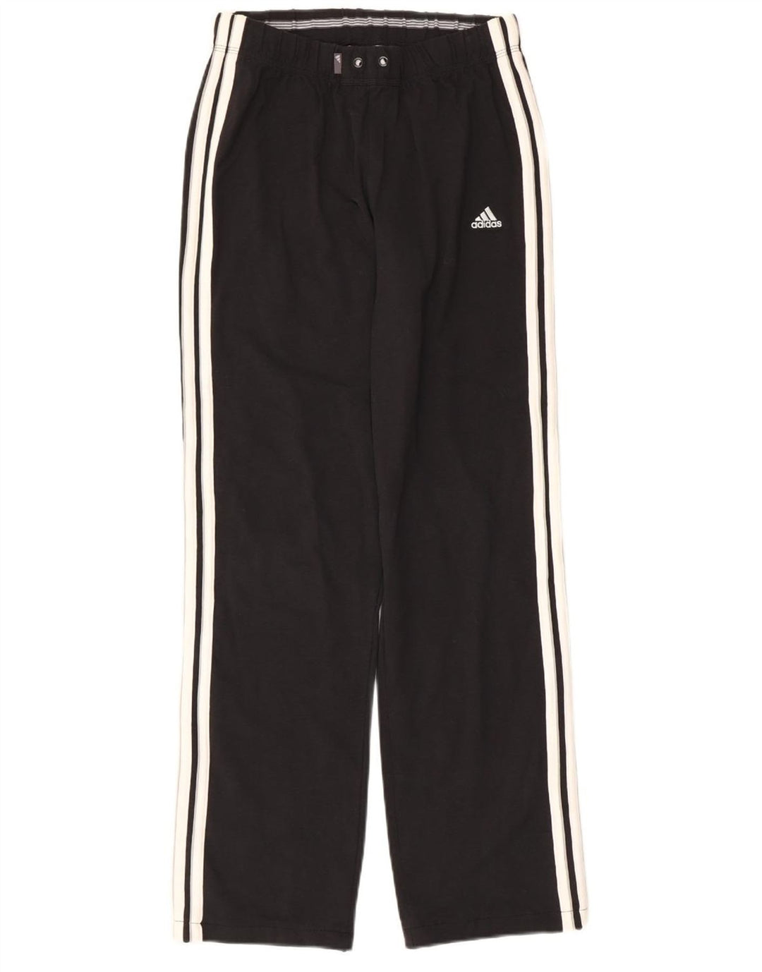 ADIDAS Womens Tracksuit Trousers UK 10 Small Black Cotton