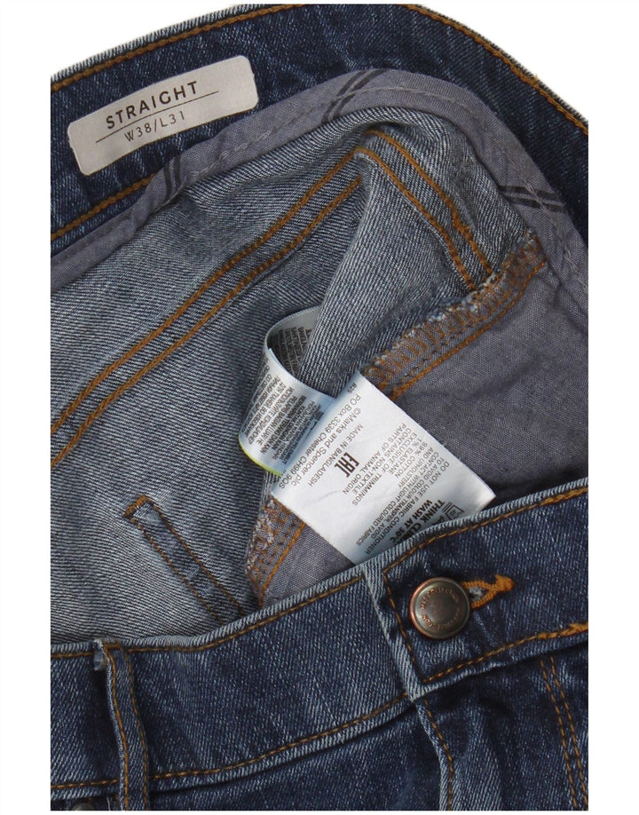Marks & Spencer Mens Straight Jeans W38 L31 Blue Cotton