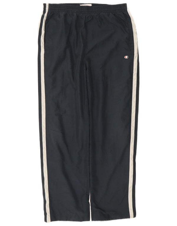 Champion Mens Tracksuit Trousers Large Navy Blue Colourblock Polyester