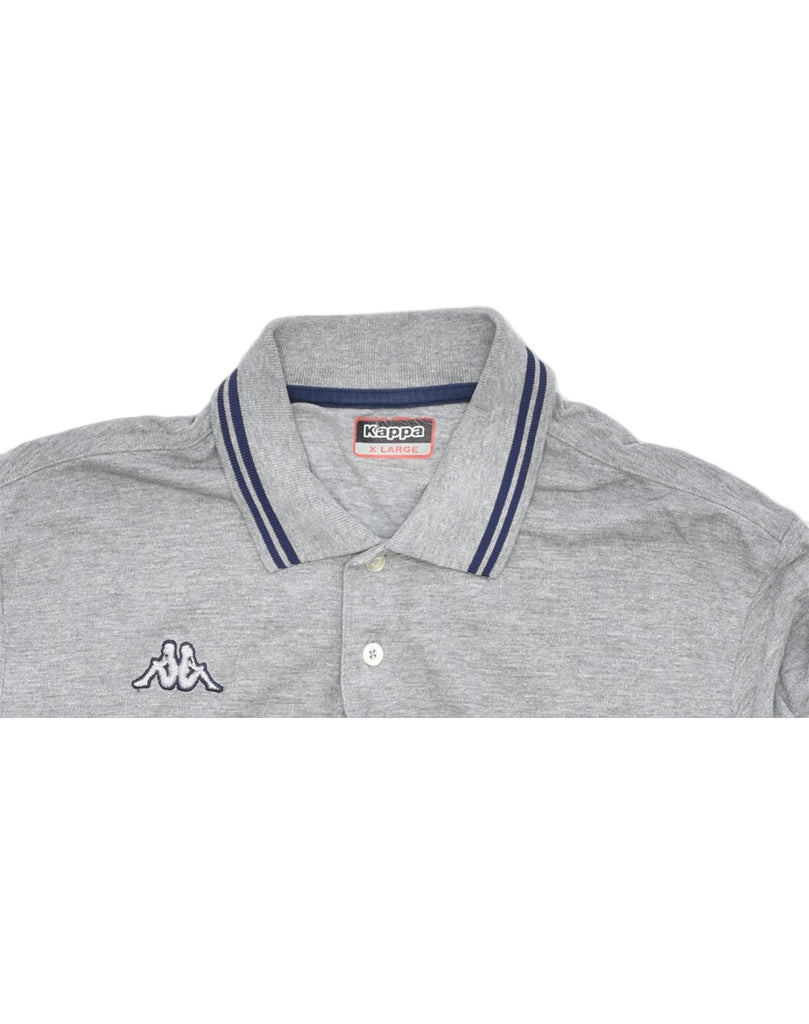 KAPPA Mens Polo Shirt XL Grey Cotton | Vintage | Thrift | Second-Hand | Used Clothing | Messina Hembry 