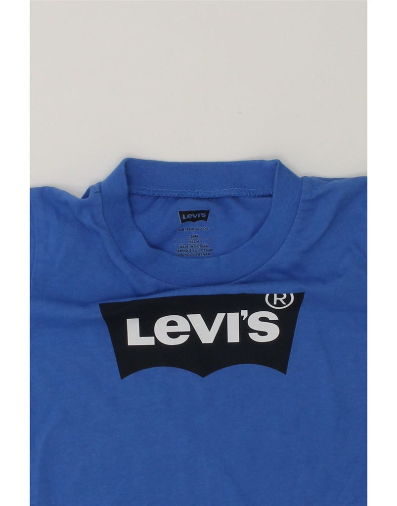 LEVI'S Baby Boys Graphic T-Shirt Top 18-24 Months Blue Cotton | Vintage Levi's | Thrift | Second-Hand Levi's | Used Clothing | Messina Hembry 