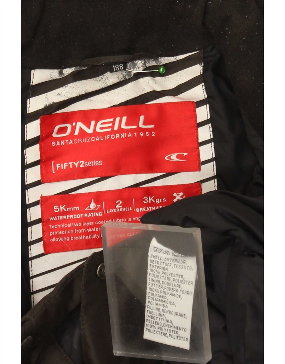 O'Neill Mens Utility Jacket UK 40 Large Khaki Polyester