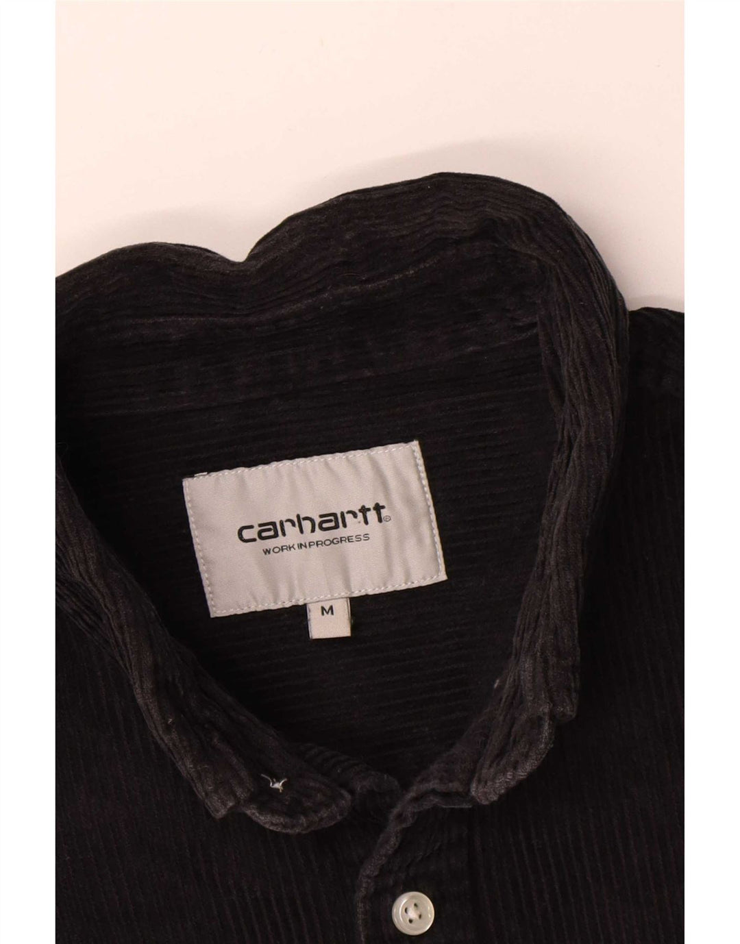 Carhartt Mens Corduroy Shirt Medium Black Cotton