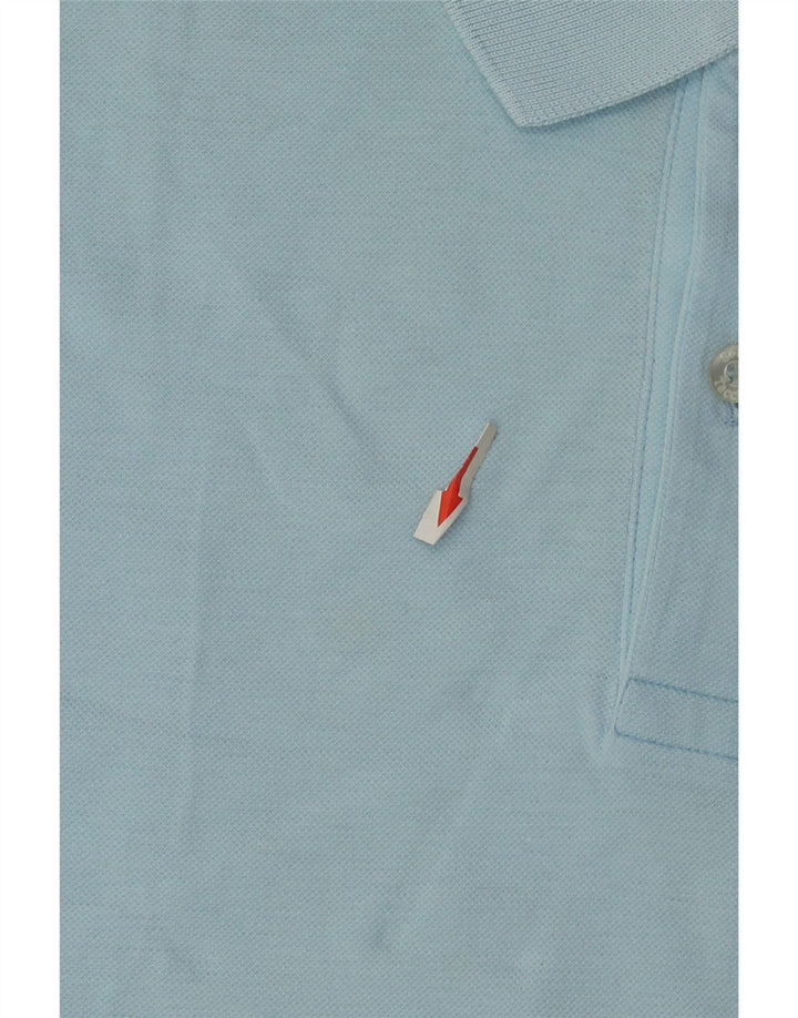 Sergio Tacchini Mens Polo Shirt IT 50 Medium Blue Cotton