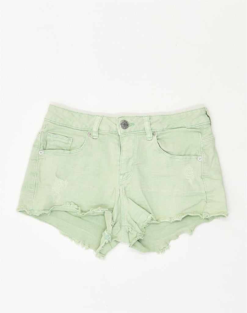 GUESS Womens Hot Pants W28 Medium Green Cotton | Vintage Guess | Thrift | Second-Hand Guess | Used Clothing | Messina Hembry 