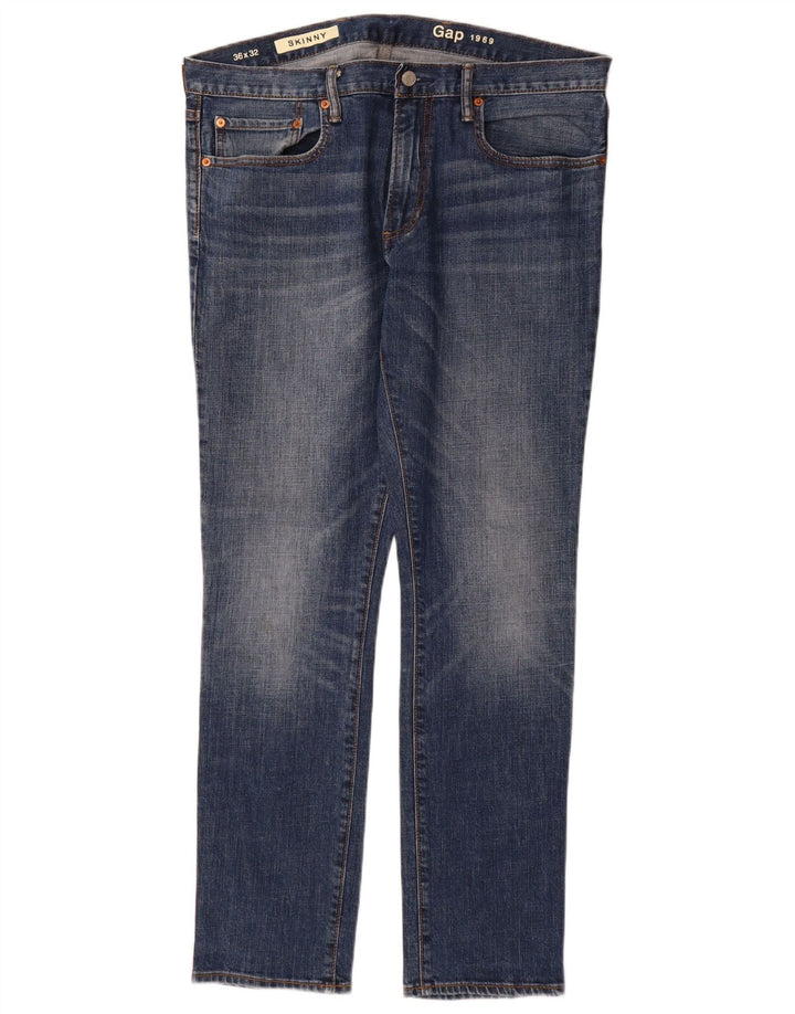 Gap Mens Skinny Jeans W36 L32 Blue Cotton