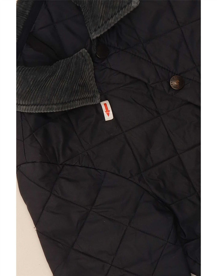 Barbour Boys Quilted Jacket 4-5 Years Navy Blue Classic