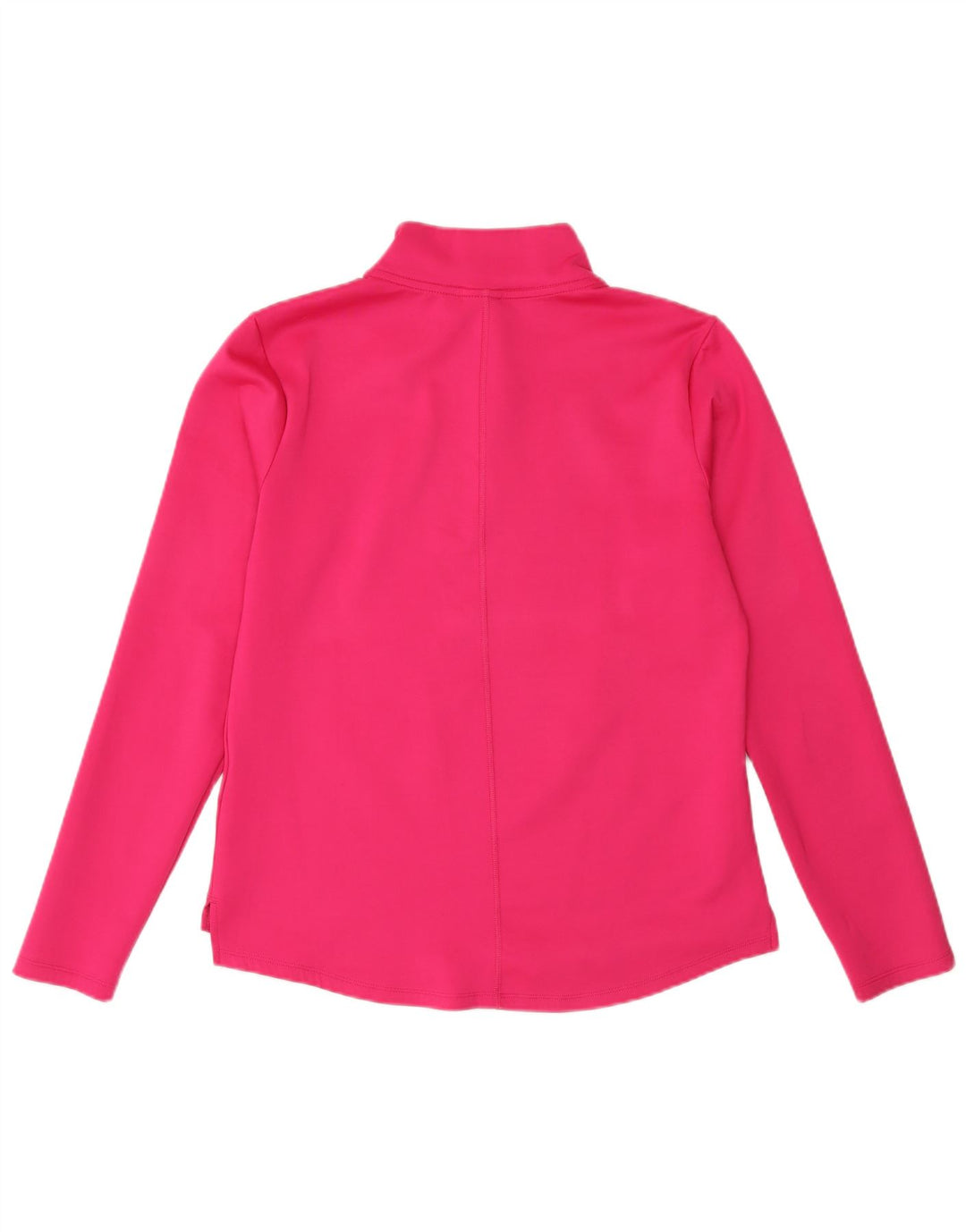Nike Womens Zip Neck Pullover Tracksuit Top UK 14 Medium Pink