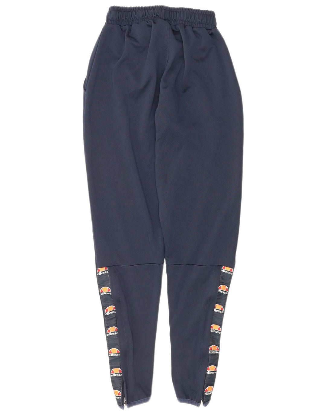 ELLESSE Womens Graphic Tracksuit Trousers UK 6 XS Navy Blue Polyester