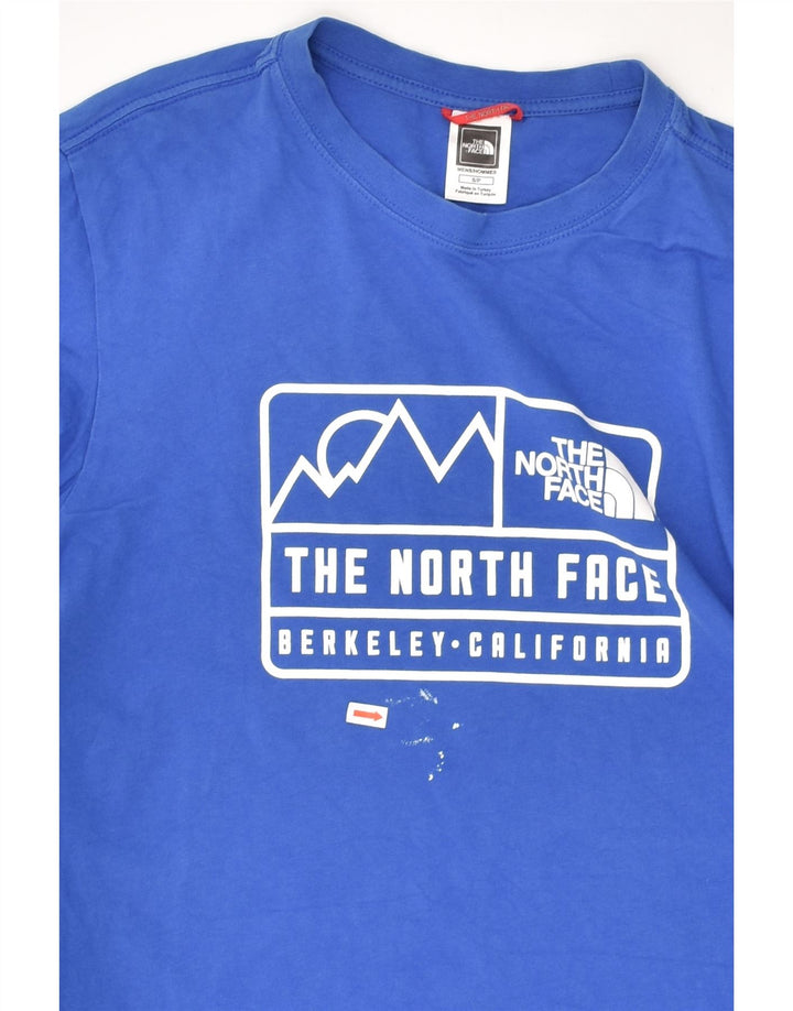 THE NORTH FACE Mens Graphic T-Shirt Top Small Blue Cotton | Vintage The North Face | Thrift | Second-Hand The North Face | Used Clothing | Messina Hembry 