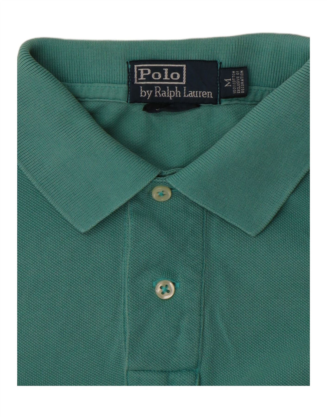 Polo Ralph Lauren Mens Polo Shirt Medium Turquoise Cotton