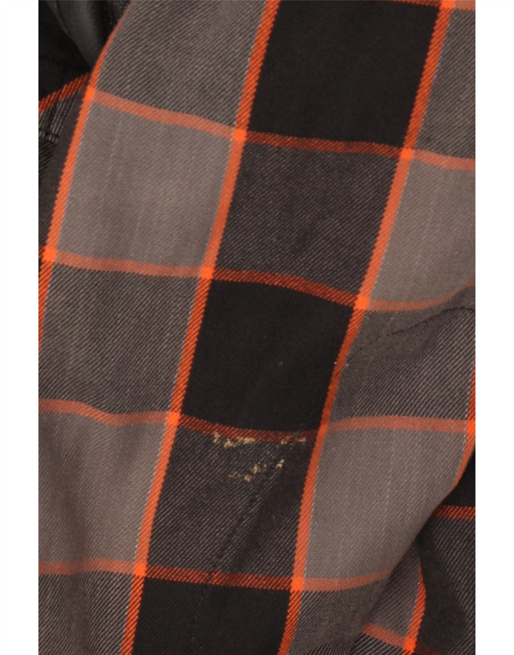 Vintage Mens Lumberjack Shirt 2XL Grey Check Cotton