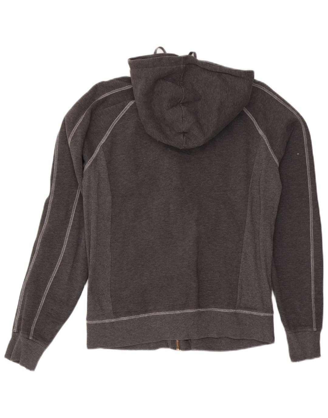 Calvin Klein Jeans Womens Zip Hoodie Sweater UK 12 Medium Grey