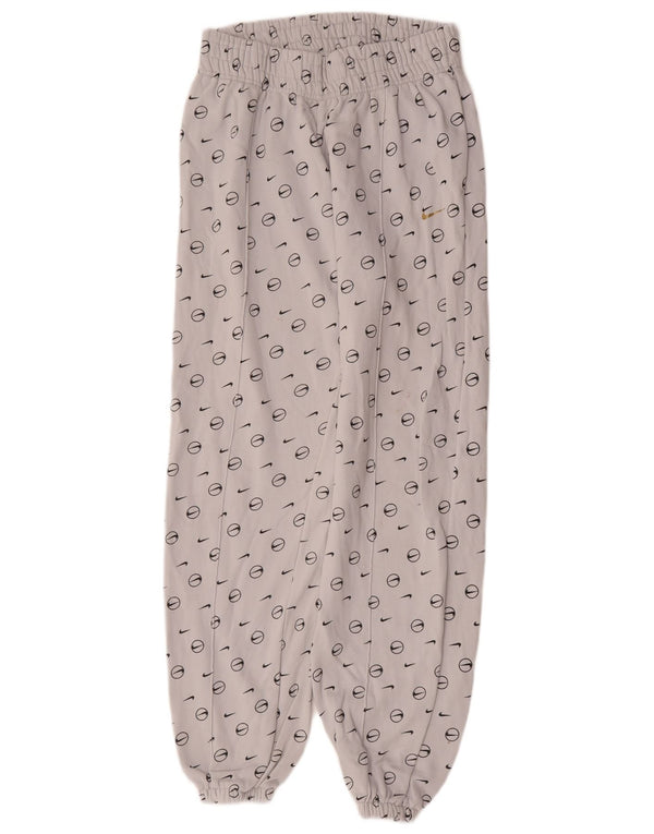 Nike Womens Graphic Loose Fit Tracksuit Trousers Joggers UK 10 Small Blue