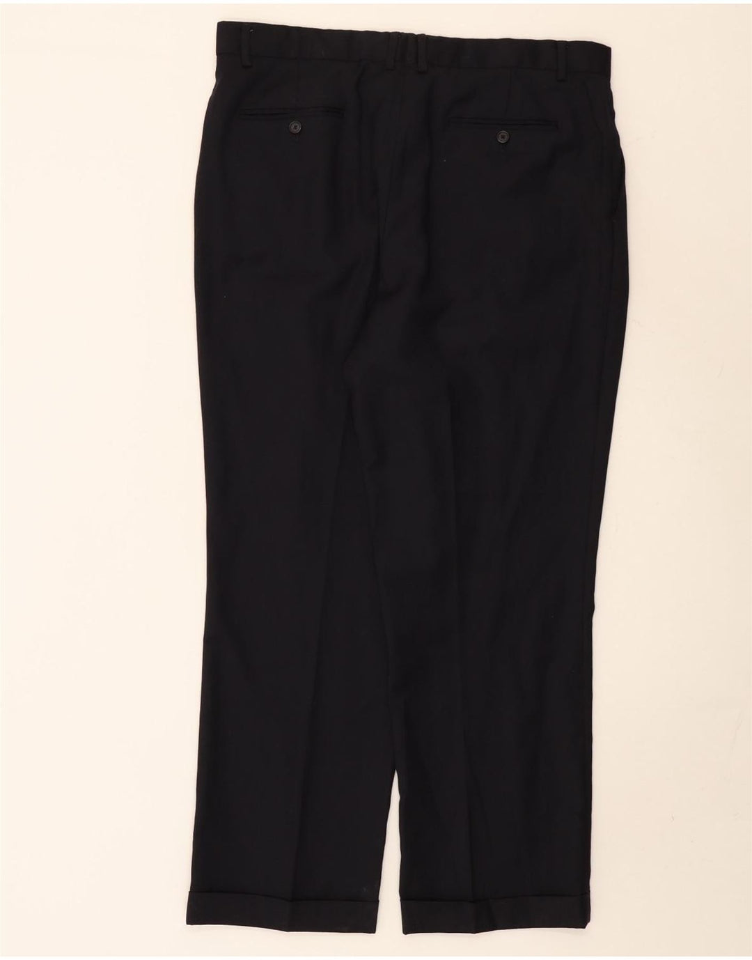 NAUTICA Mens Pegged Suit Trousers W38 L30 Black Wool