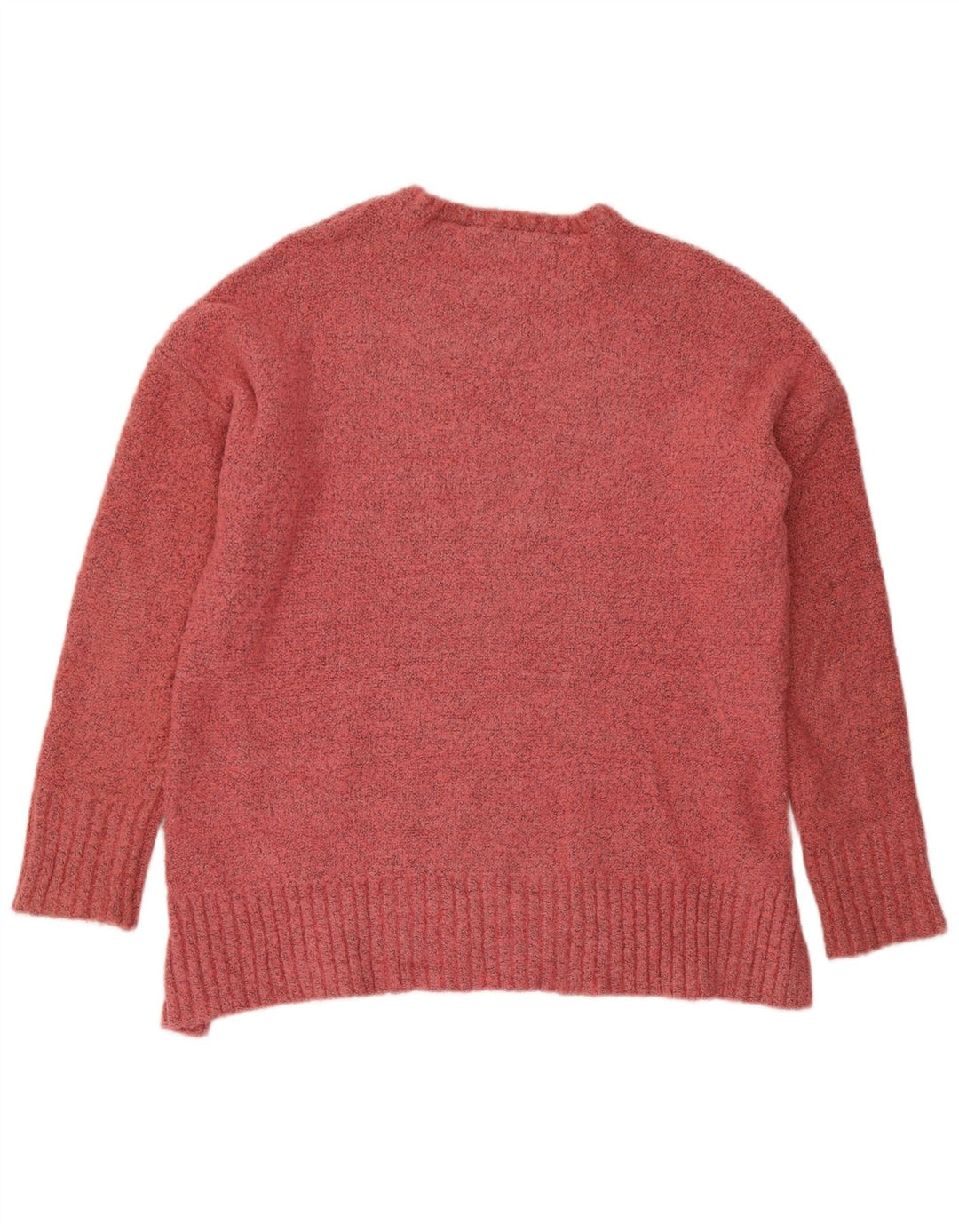 Marks & Spencer Womens Oversized Boat Neck Jumper Sweater UK 10 Small Pink
