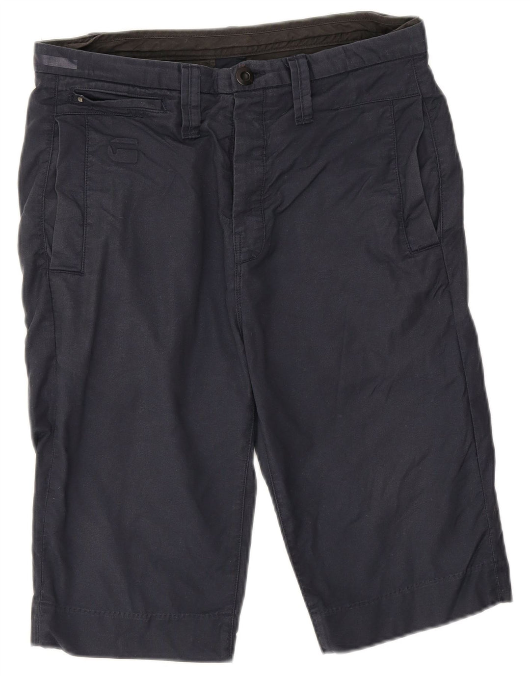 G-Star Mens Cargo Shorts W31 Medium Navy Blue Cotton