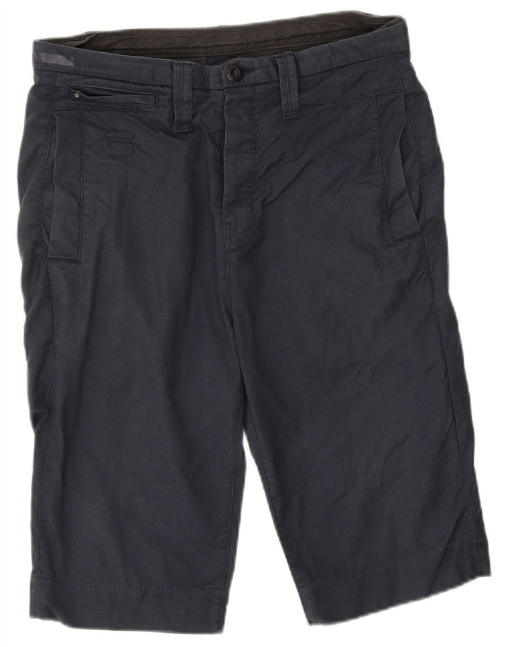 G-Star Mens Cargo Shorts W31 Medium Navy Blue Cotton