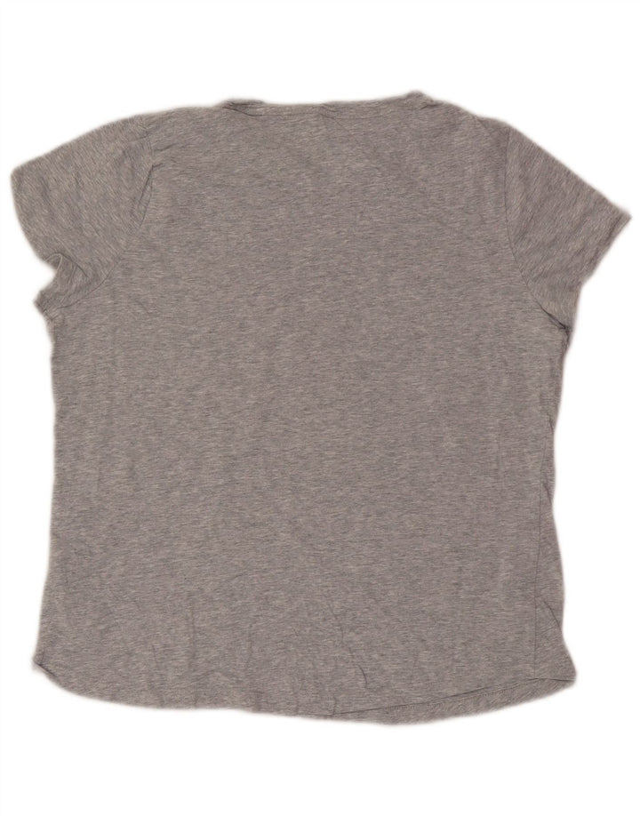 Puma Womens T-Shirt Top UK 16 Large Grey Cotton
