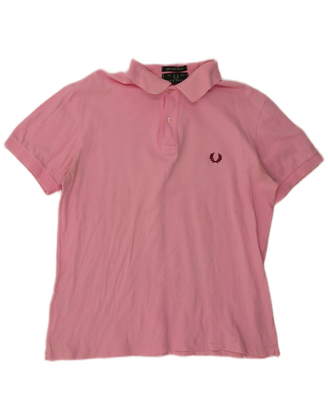 Fred Perry Mens Polo Shirt Medium Pink Cotton