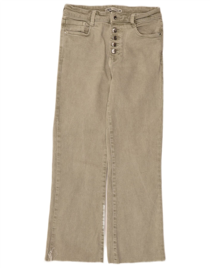 Zara Womens Straight Jeans EU 36 XS W26 L26 Grey Cotton