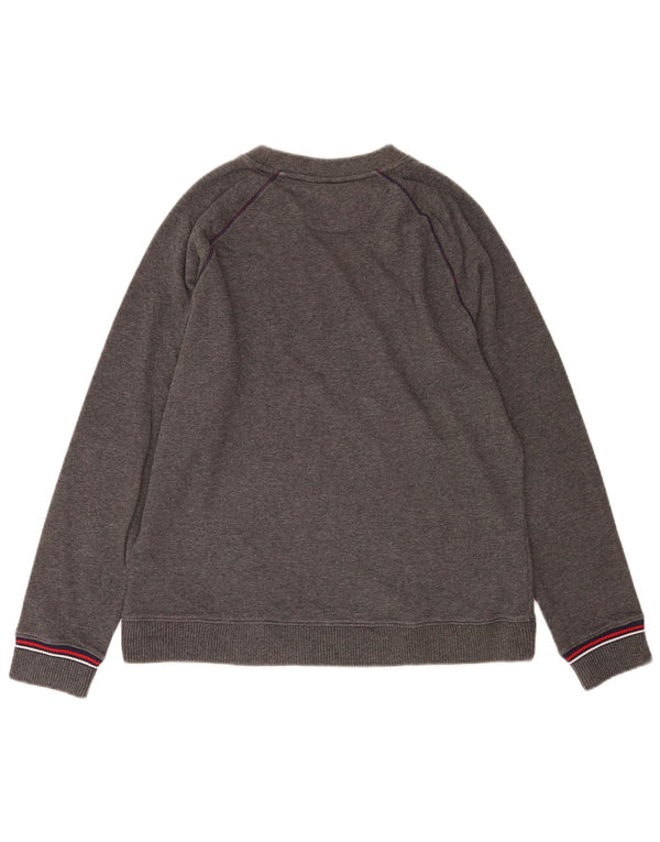 Fila Mens Graphic Sweatshirt Jumper Medium Grey Cotton