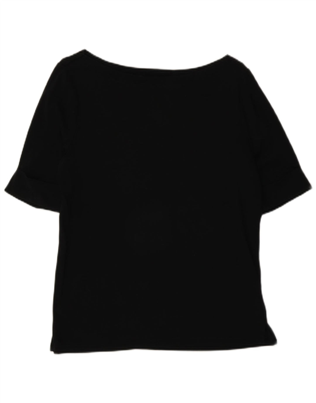 Ralph Lauren Womens Blouse Top UK 16 Large Black Cotton