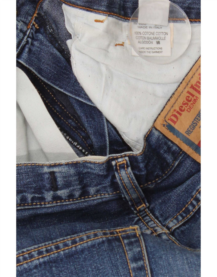 Diesel Mens Bootcut Jeans W32 L33 Blue Cotton