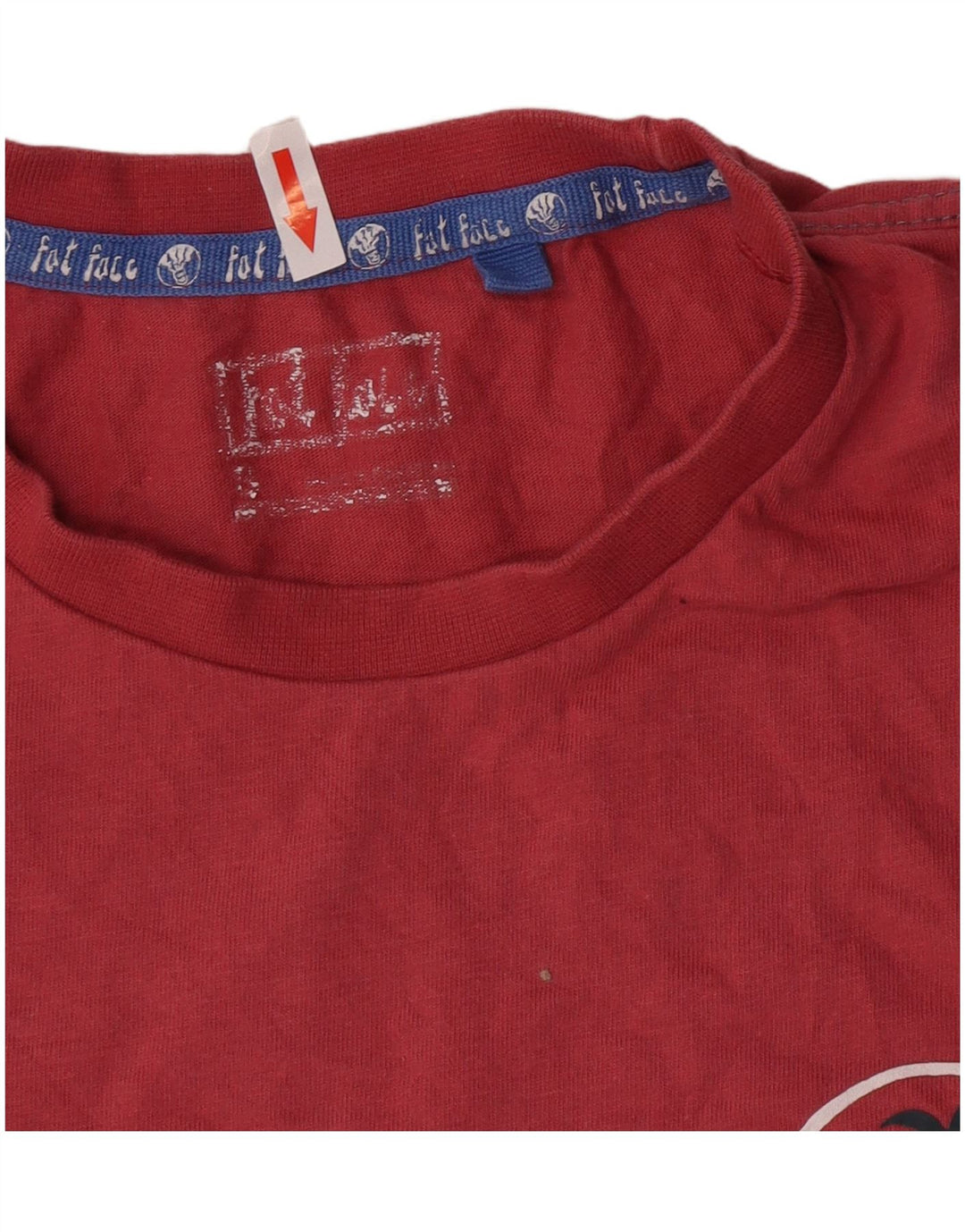 Fat Face Mens Graphic T-Shirt Top Small Pink Cotton Beach