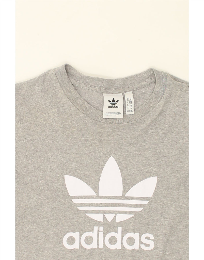 ADIDAS Mens Graphic T-Shirt Top Medium Grey Cotton | Vintage Adidas | Thrift | Second-Hand Adidas | Used Clothing | Messina Hembry 