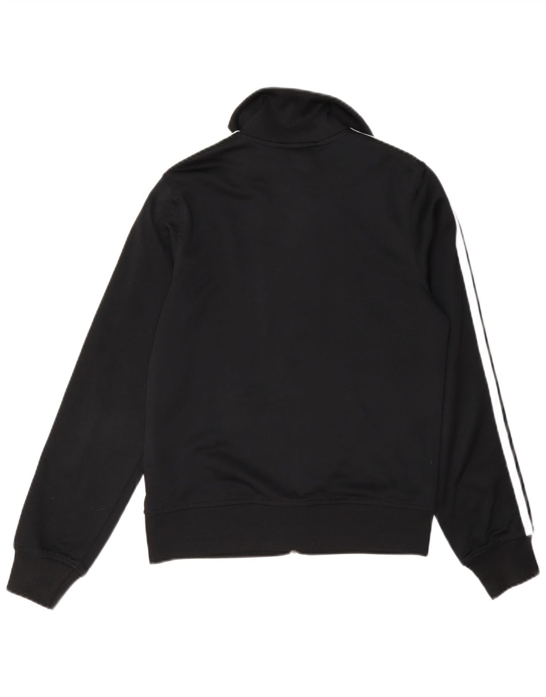Adidas Womens Tracksuit Top Jacket UK 10 Small Black Polyester
