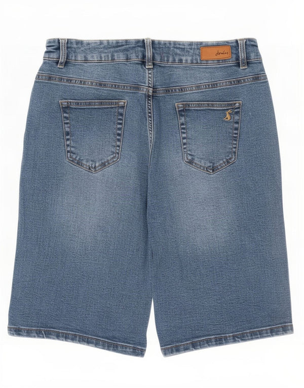 Joules Womens Denim Shorts UK 10 Small W28 Blue Cotton