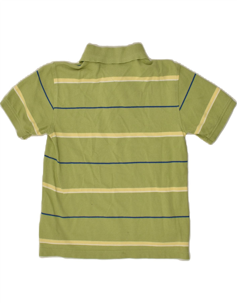 TOMMY HILFIGER Boys Polo Shirt 8-9 Years Small  Green Striped Cotton | Vintage Tommy Hilfiger | Thrift | Second-Hand Tommy Hilfiger | Used Clothing | Messina Hembry 