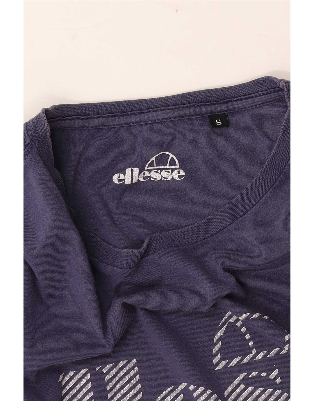 Ellesse Mens Graphic T-Shirt Top Small Navy Blue
