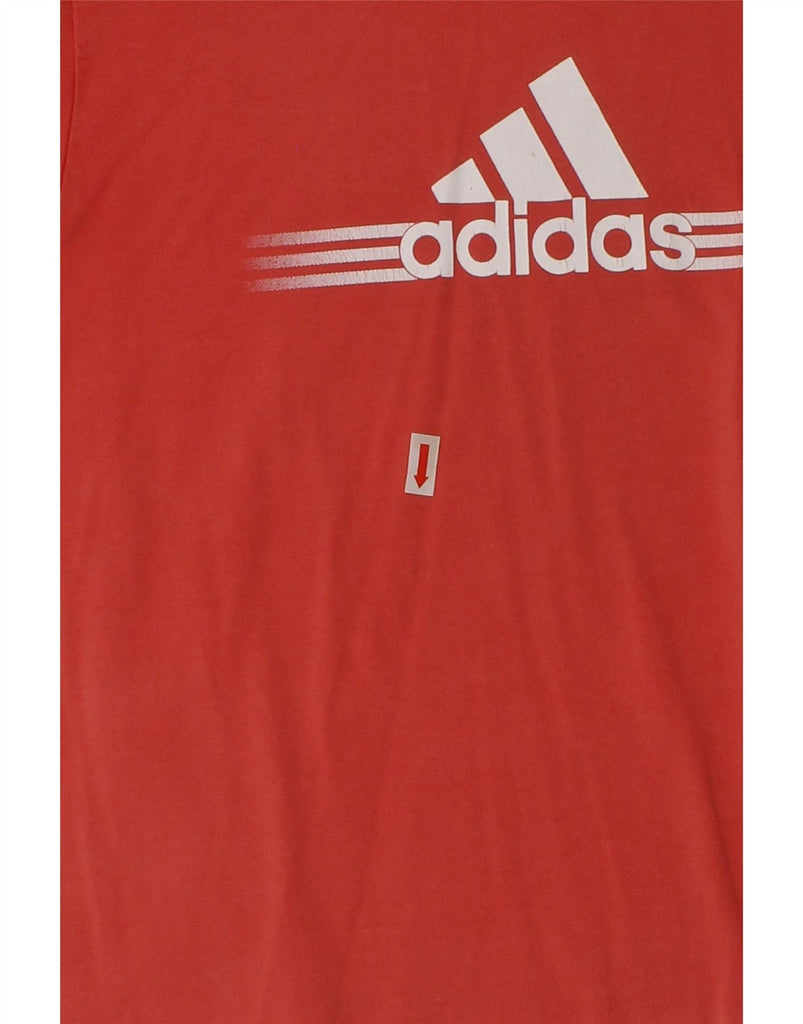 ADIDAS Girls Graphic T-Shirt Top 11-12 Years Red Cotton | Vintage Adidas | Thrift | Second-Hand Adidas | Used Clothing | Messina Hembry 