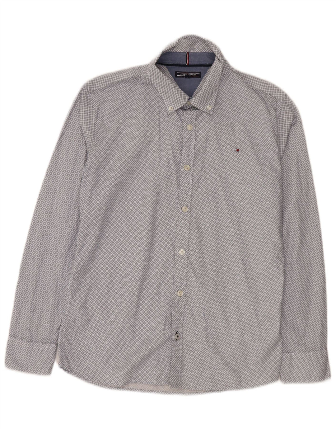 Tommy Hilfiger Boys Shirt 13-14 Years Blue Check Cotton