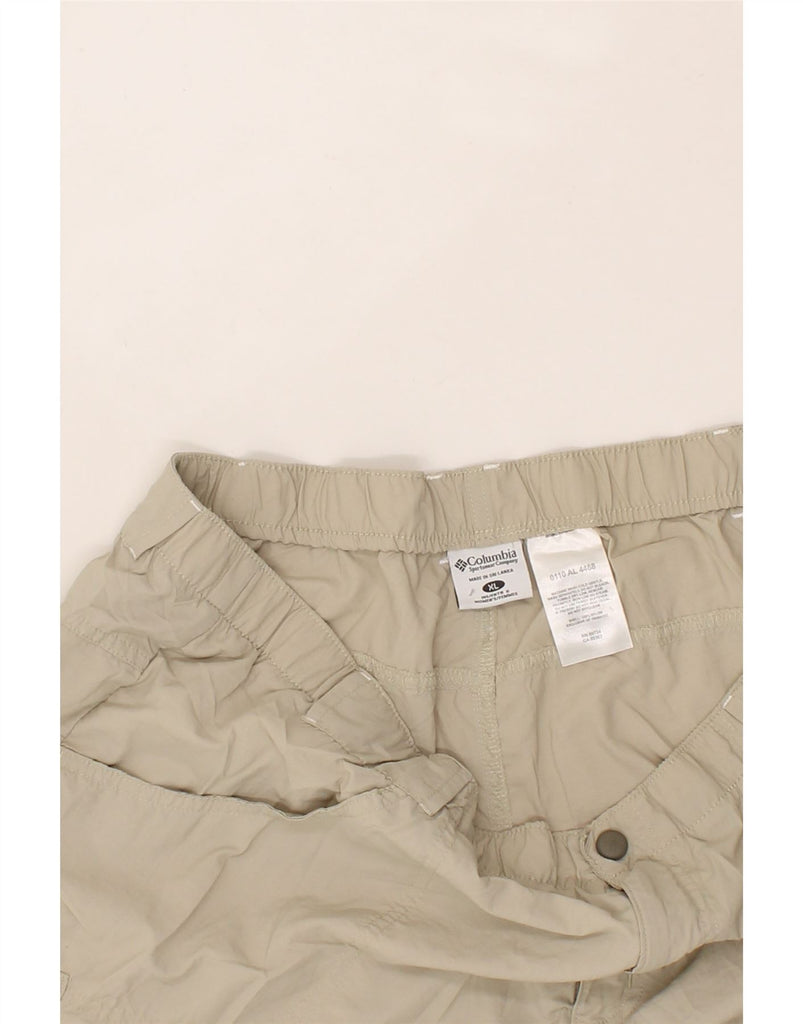 COLUMBIA Mens Cargo Shorts XL W40 Beige Nylon Vintage Columbia and Second-Hand Columbia from Messina Hembry 