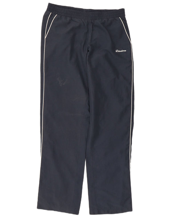 Diadora Mens Tracksuit Trousers Small  Navy Blue Polyester