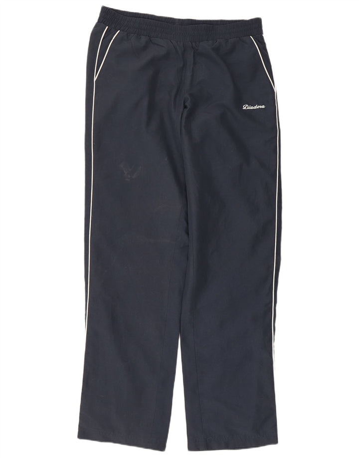 Diadora Mens Tracksuit Trousers Small  Navy Blue Polyester