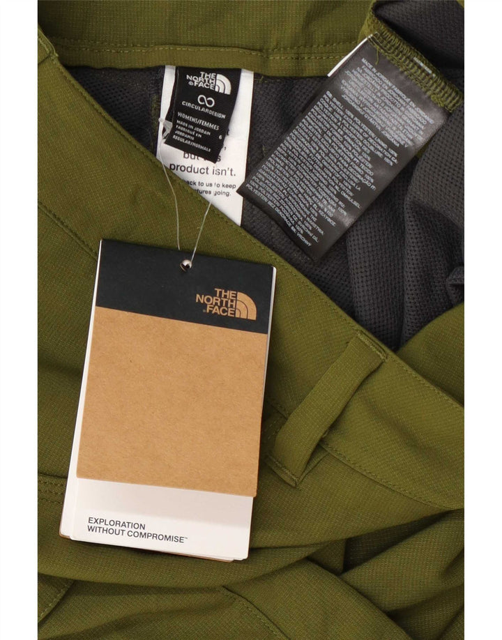 The North Face Womens Cargo Shorts US 6 Medium W30 Green Polyester