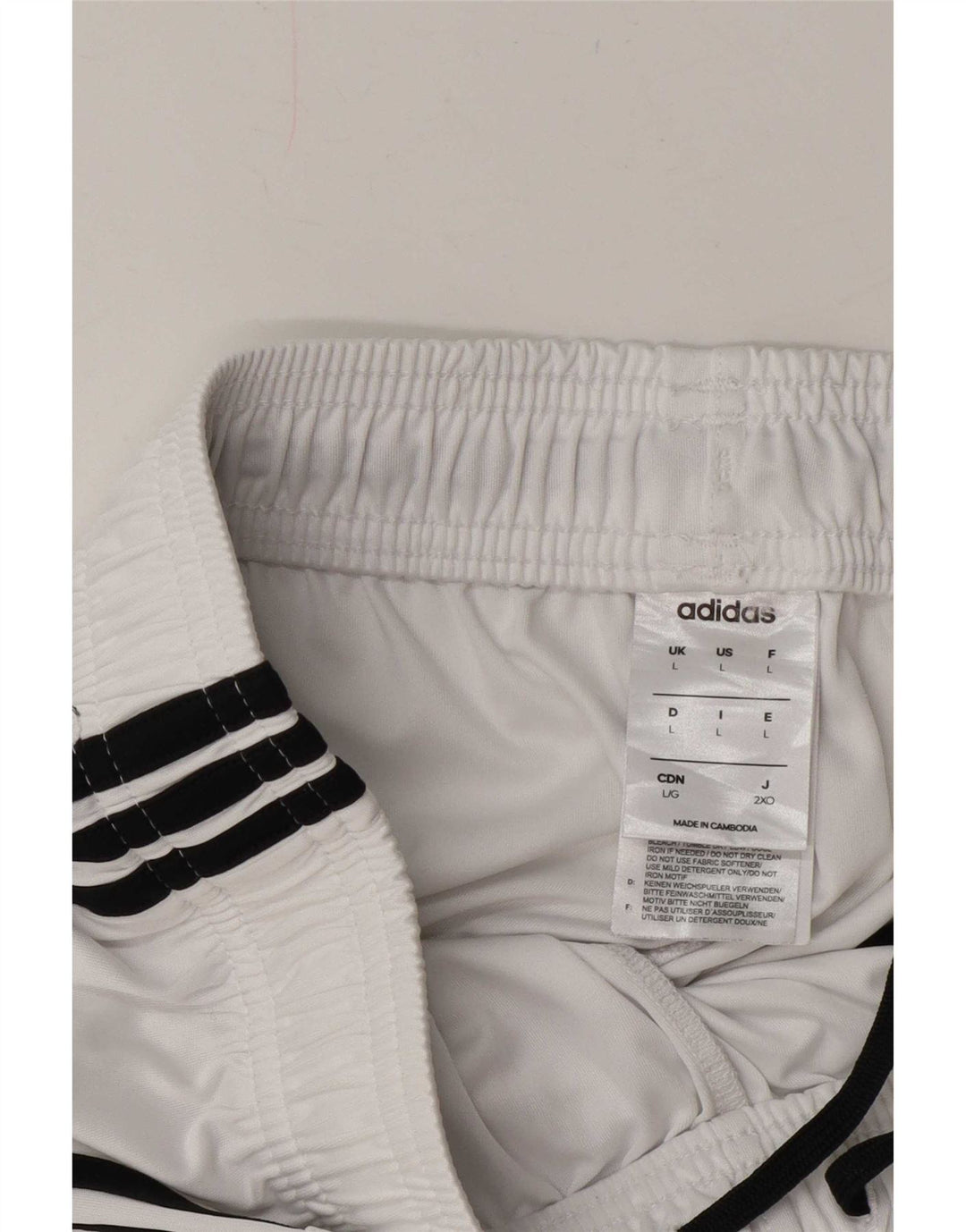 Adidas Mens Climalite Sport Shorts Large White Polyester