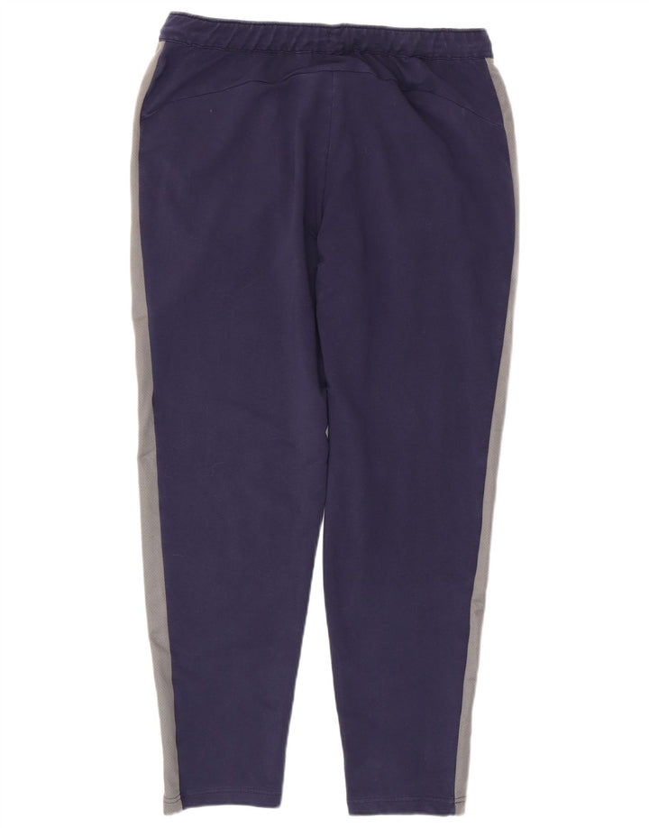 PUMA Mens Tracksuit Trousers Large Navy Blue Colourblock