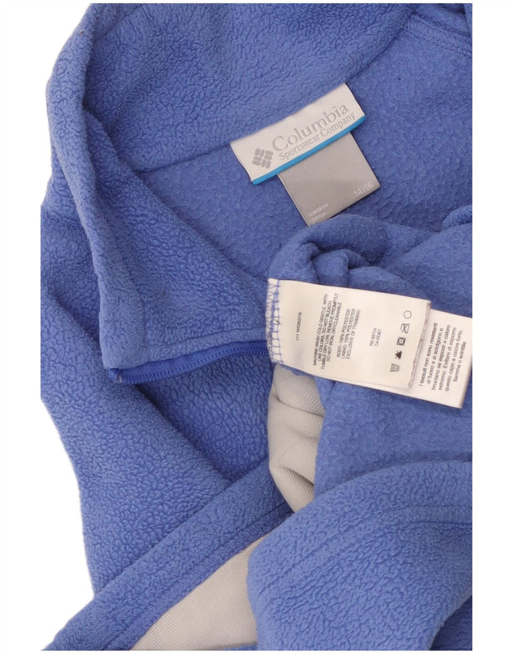 Columbia Boys Fleece Jacket 14-15 Years Blue Polyester